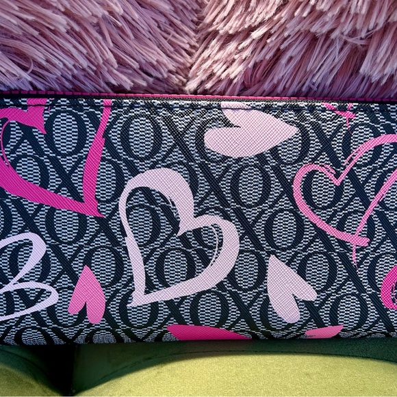 XOXO Women's Pink and Black Wallet - Picture 2 of 6